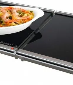 Geschirr- Und Kochplattenwärmer Steba WP 1 Warmhalteplatte Glas/chrom