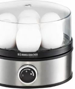 Rommelsbacher ER 400 Eierkocher Edelstahl/schwarz