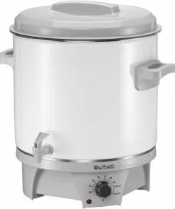 Einkochautomaten Eltac EKA 179 Glühwein- Und Einkochautomat Weiß/grau