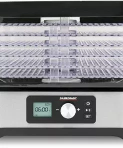 Dampfgarer & Reiskocher Gastroback Design Dörrautomat Natural Plus Edelstahl/schwarz