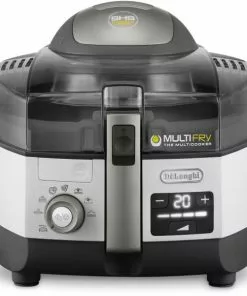 Fritteusen DeLonghi FH 1396/1 Multifry Extra Chef Plus Heißluft-Fritteuse Anthrazit/weiß