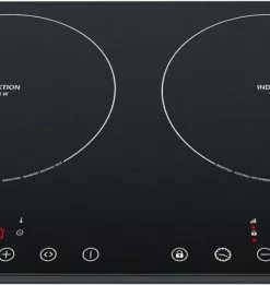 Geschirr- Und Kochplattenwärmer Steba IK 650 SLIM Doppel-Induktionskochplatte Schwarz