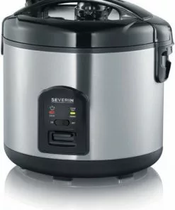 Dampfgarer & Reiskocher Severin RK 2425 Reiskocher Edelstahl-gebürstet/schwarz