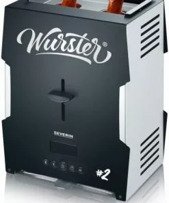 Popcorn, Schokolade & Co. Severin WT 5005 Wurster Wurst-Maker Schwarz/edelstahl-gebürstet