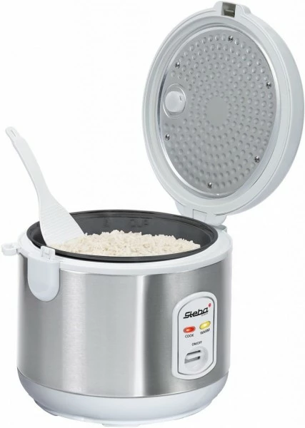 Dampfgarer & Reiskocher Steba RK 2 Reiskocher Edelstahl/weiß 3 Dampfgarer & Reiskocher Steba RK 2 Reiskocher Edelstahl/weiß – Bild 3