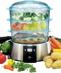 Dampfgarer & Reiskocher Gastroback Design Dampfgarer Edelstahl/transparent