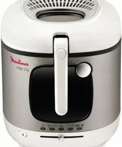 Fritteusen Moulinex AM 4800 Mega Fritteuse Weiß/edelstahl
