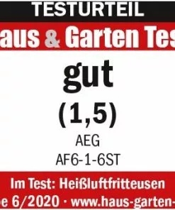 Fritteusen AEG AF6-1-6ST Gourmet 6 Heißluft-Fritteuse Edelstahl 9 Fritteusen AEG AF6-1-6ST Gourmet 6 Heißluft-Fritteuse Edelstahl -Kuchenkleingerate Verkaufe a1d7fdc9 55b3 47b4 8620 03450f2020ee 600x600