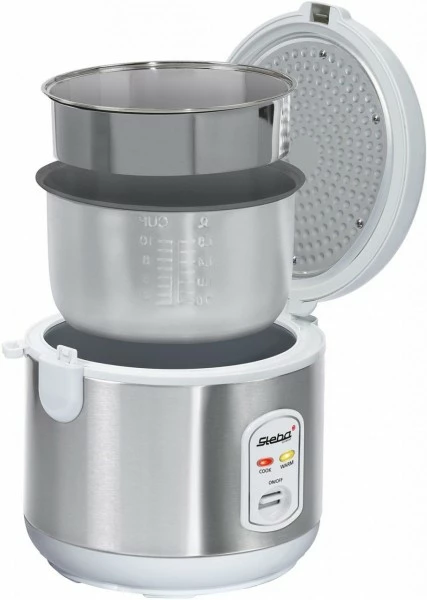 Dampfgarer & Reiskocher Steba RK 2 Reiskocher Edelstahl/weiß 5 Dampfgarer & Reiskocher Steba RK 2 Reiskocher Edelstahl/weiß – Bild 5