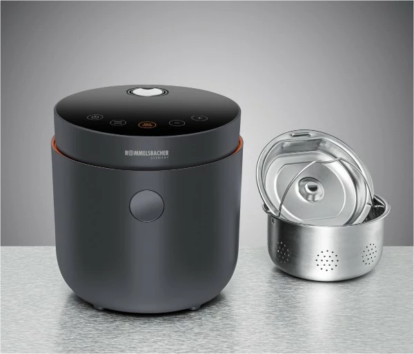 Dampfgarer & Reiskocher Rommelsbacher MRK 500 Multikocher Dunkel Grau 3 Dampfgarer & Reiskocher Rommelsbacher MRK 500 Multikocher Dunkel Grau – Bild 3