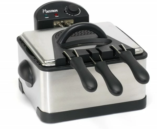 Fritteusen Bestron DF 402 B Fritteuse Edelstahl 1 Fritteusen Bestron DF 402 B Fritteuse Edelstahl
