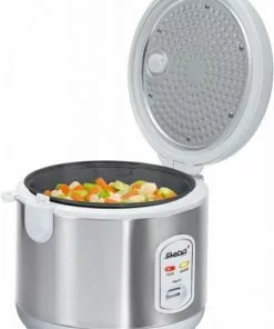Dampfgarer & Reiskocher Steba RK 2 Reiskocher Edelstahl/weiß