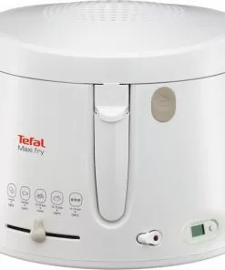 Fritteusen Tefal FF1001 MaxiFry Mit Timer Fritteuse Weiß/greige