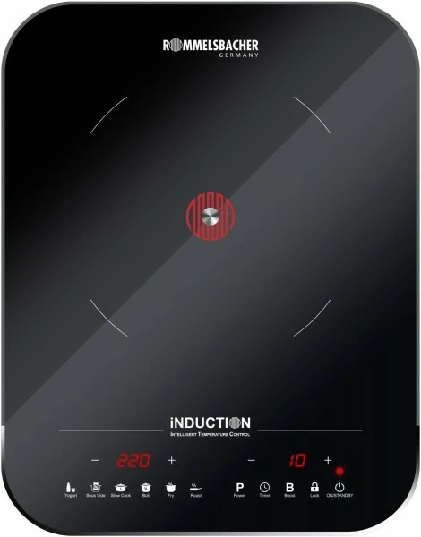 Geschirr- Und Kochplattenwärmer Rommelsbacher CTS 2000/IN Induktionskochplatte Schwarz/silber 1 Geschirr- Und Kochplattenwärmer Rommelsbacher CTS 2000/IN Induktionskochplatte Schwarz/silber