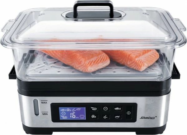 Dampfgarer & Reiskocher Steba DG 2 Dampfgarer Edelstahl/schwarz 4 Dampfgarer & Reiskocher Steba DG 2 Dampfgarer Edelstahl/schwarz – Bild 4
