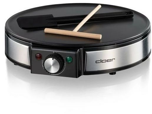 Crepes-Maker Cloer 6630 Crêpes Maker Edelstahl/schwarz 1 Crepes-Maker Cloer 6630 Crêpes Maker Edelstahl/schwarz